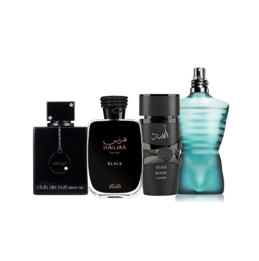 Arsenal De Bestias: Club De Nuit + Hawas Black + Assad Elixir + Le Beau