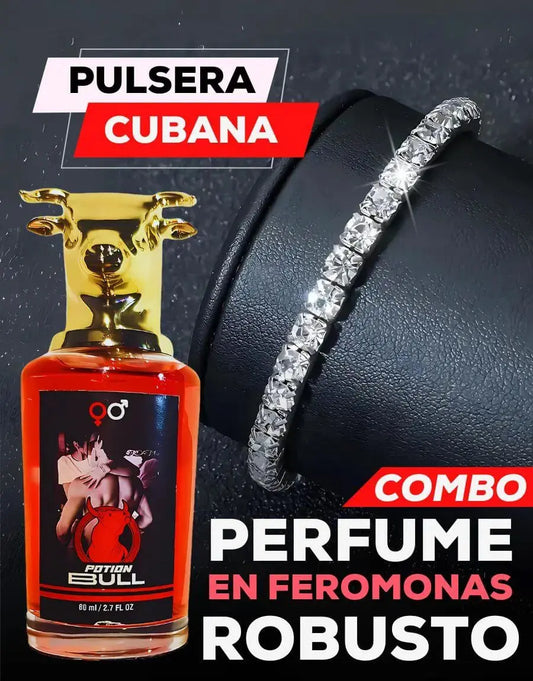 ⭐ FEROMONAS POTION BULL® Y PULSERA DE TENIS💎🐂